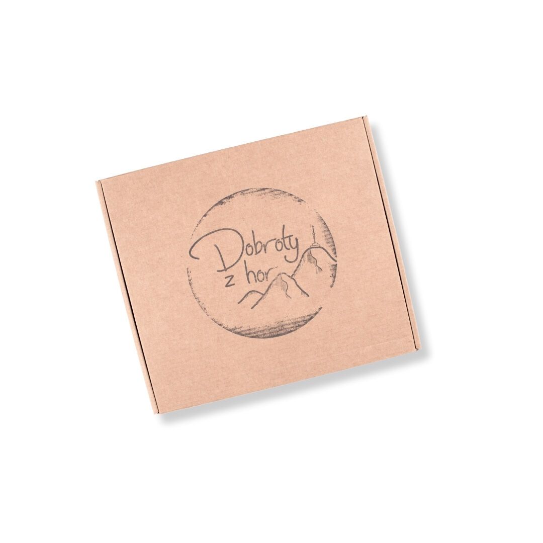 Dobroty z Hor_  Dárková krabička 4 skleničky (pečený čaj)